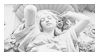 Stamp of a marble angel statue