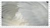 Stamp of white angel wings